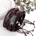 Creative Simple Feather Braided Bracelet Set Of Four