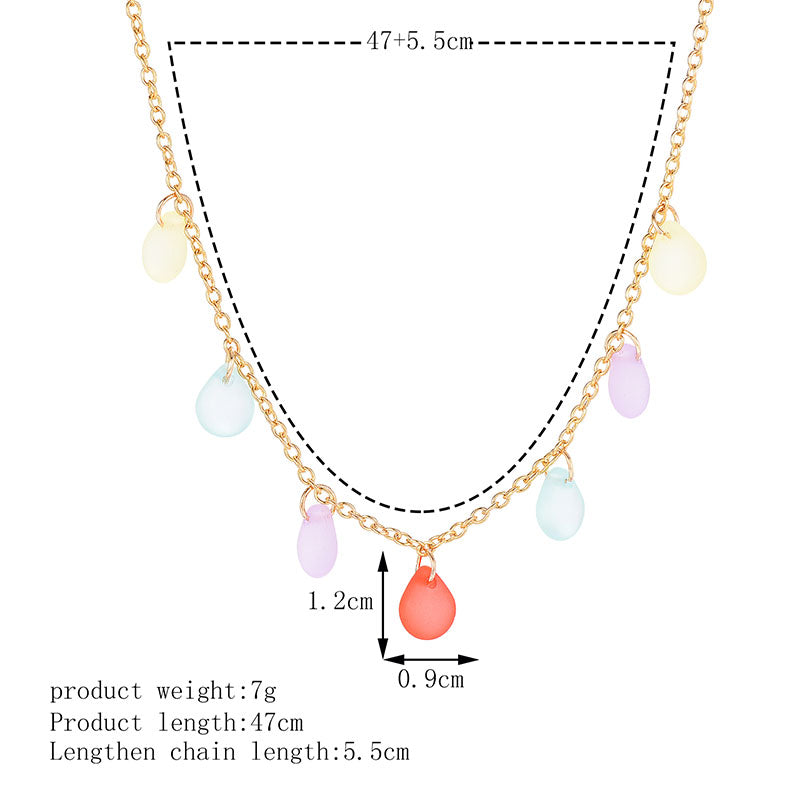 All-match Xiaoqing Necklace Female Simple