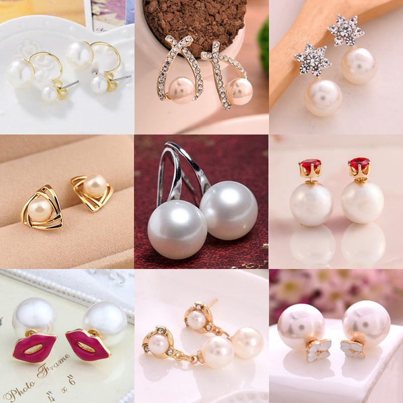 Korean Fashion Pearl Stud Earrings