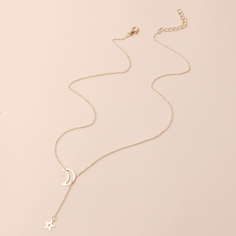 New Fashion Star Moon Cute Simple Necklace