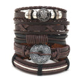 Vintage Men's Leather Bracelet European And American Woven Suit Carrying Strap
