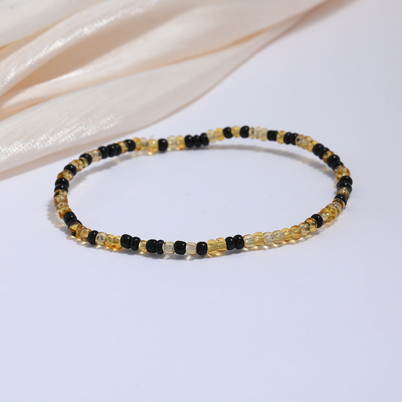 All-match Color Rice Bead Anklet