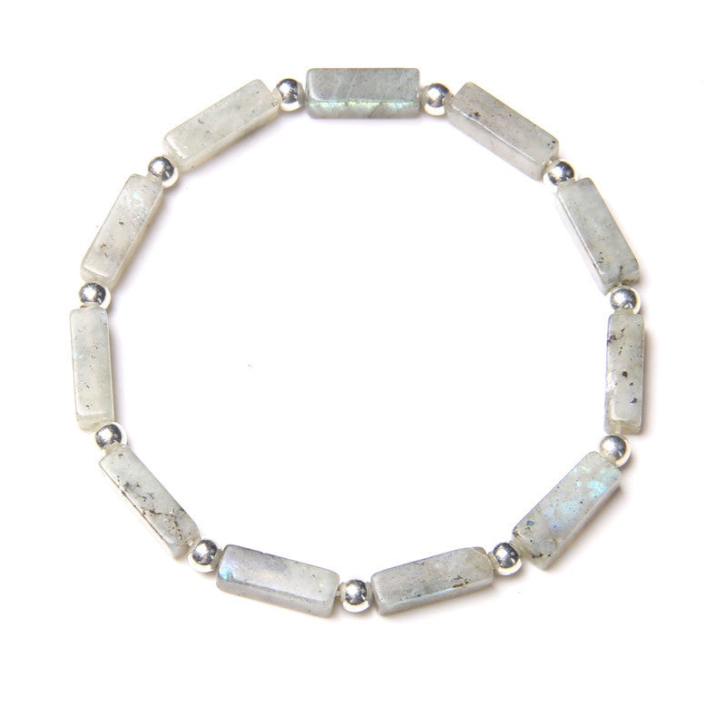 Natural Rectangular Bead Bracelet Female Shoushan Stone