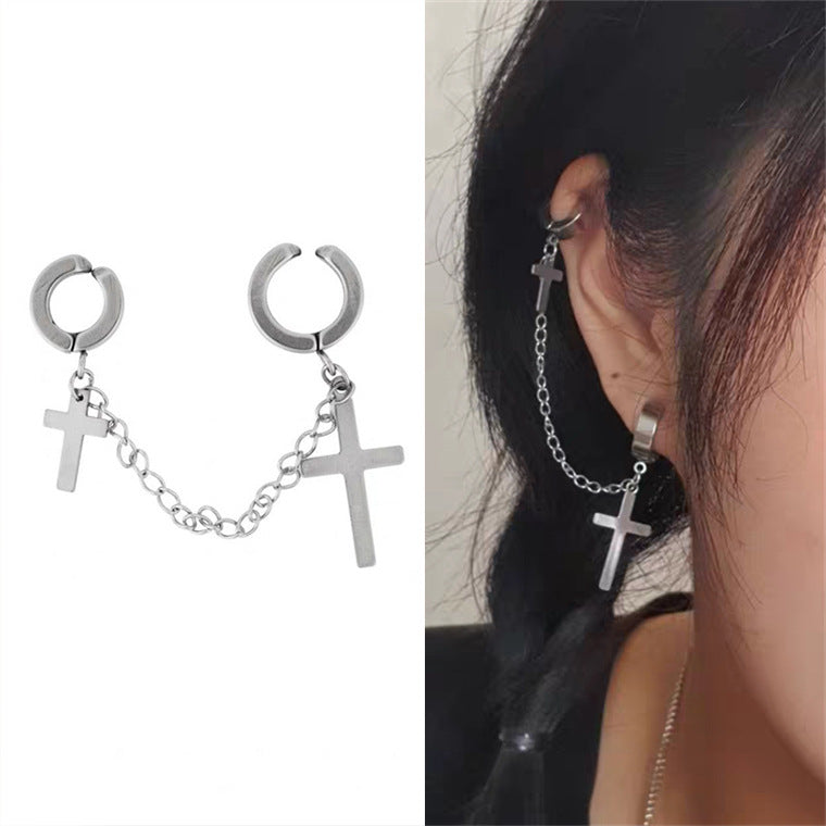 Cold Wind Ear Bone Clip Earrings One-piece