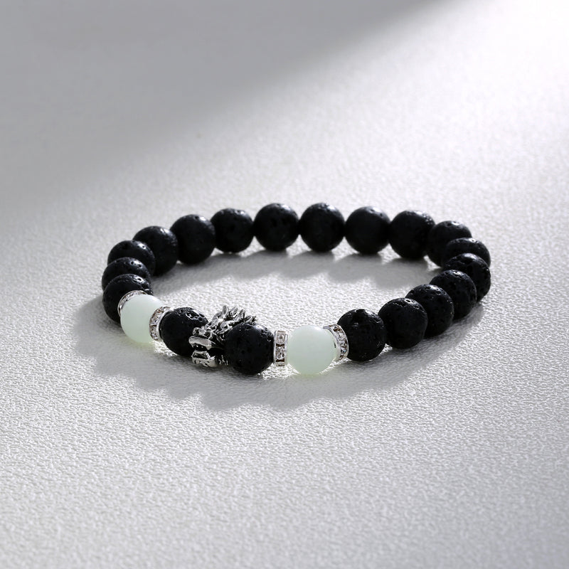 Volcanic Stone Luminous Bead Bracelet