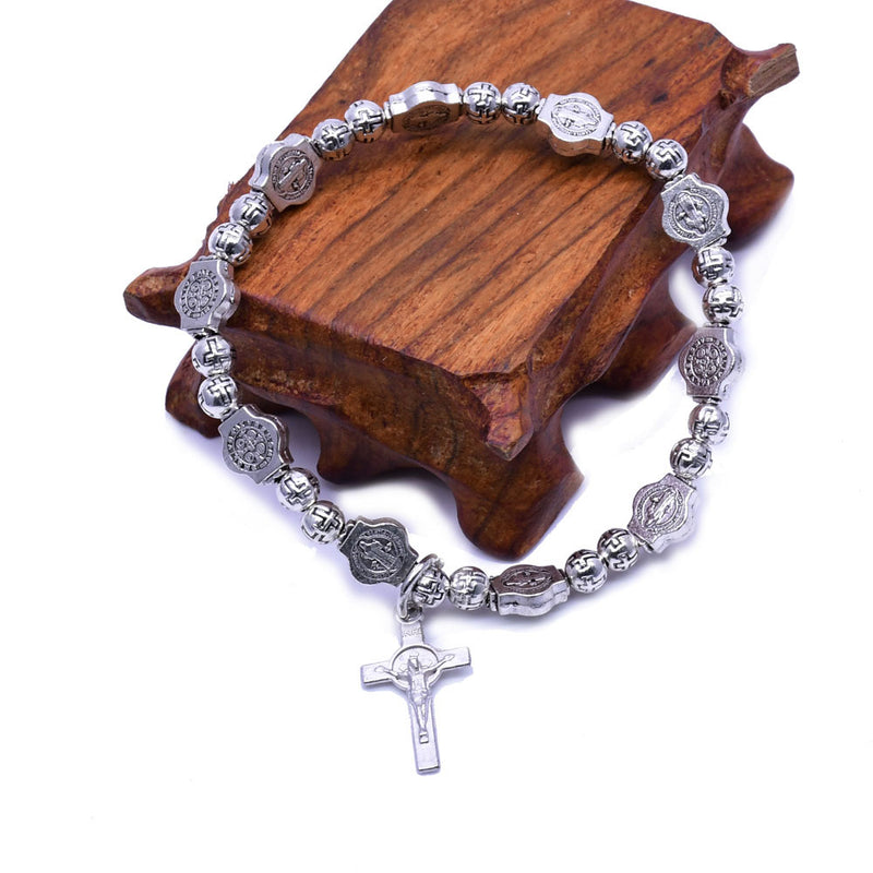 Cross Icon Bracelet Beaded