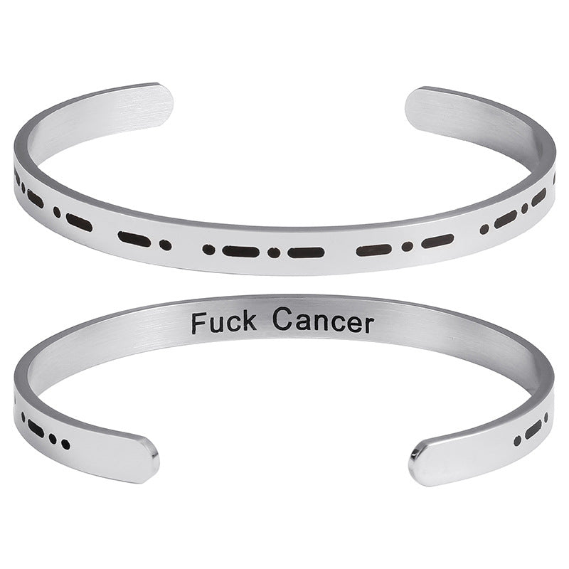 Euramerican Morse Password Letter Bracelet New