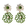 Silver Needle Small Flower Earrings Trendy Temperament Daisy