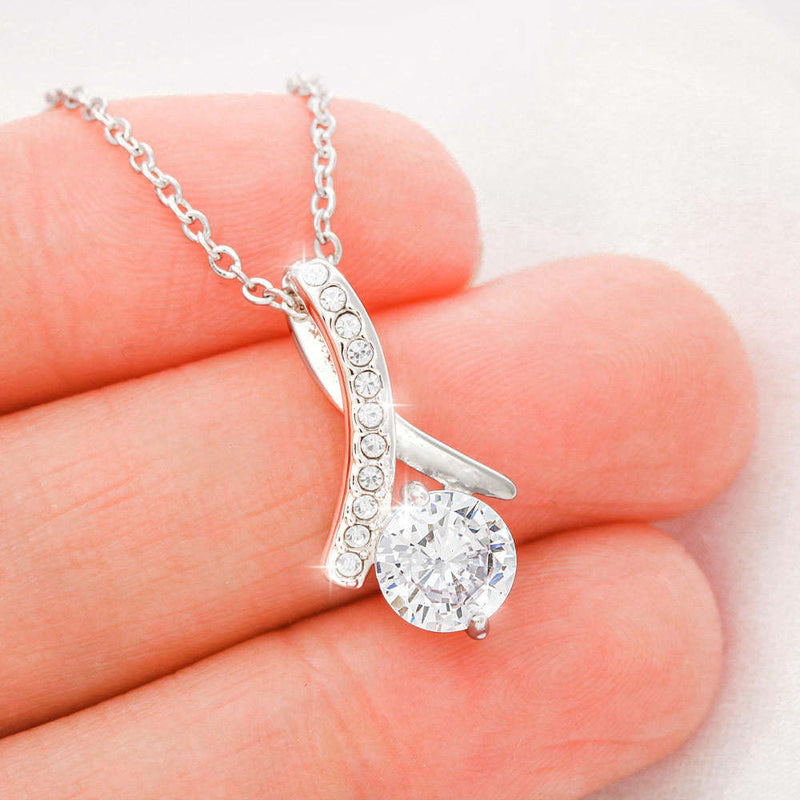 Zircon Pendant Necklace Gift For Daughter