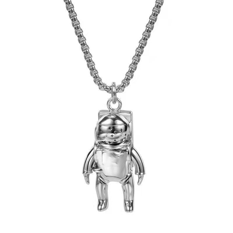 Fashion Personality Astronaut Spaceman Couple Necklace