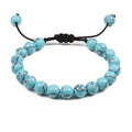 Personalized Volcanic Stone Tiger Eye Chain Couple Bracelet