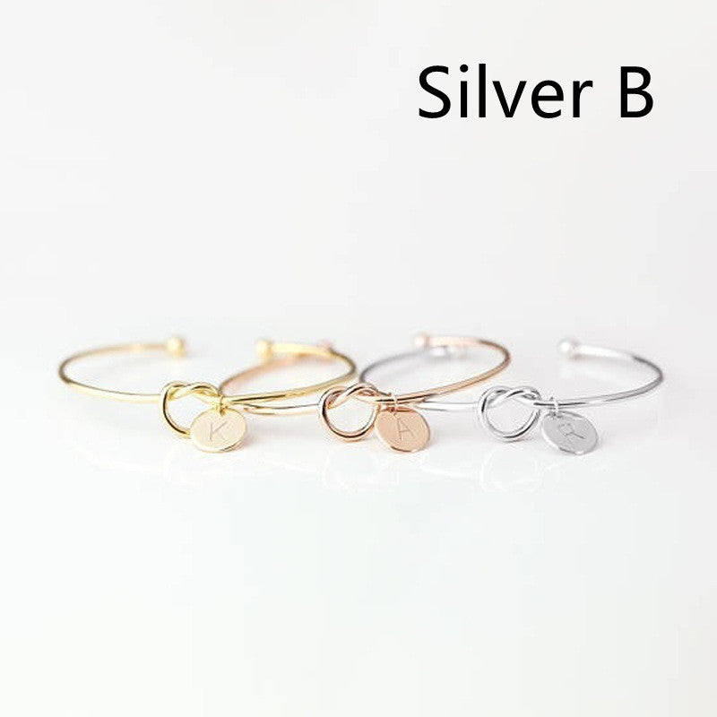 European And American Fashion Dead Knot Letter Bracelet