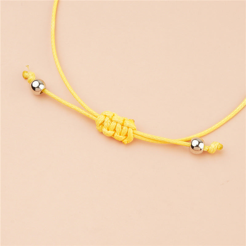 Cartoon Little Bee Women's Adjustable Braided Bracelet