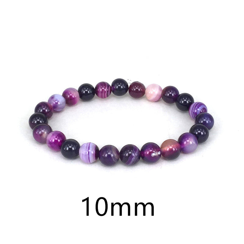 Women's Natural Purple Stone Bracelet