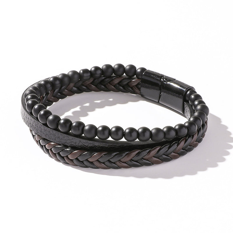 Simple And Fashionable Punk Style Magnetic Multi-layer Bracelet Bracelet