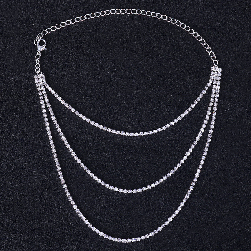 Chain All-match Multi-layer Full Drill Anklet