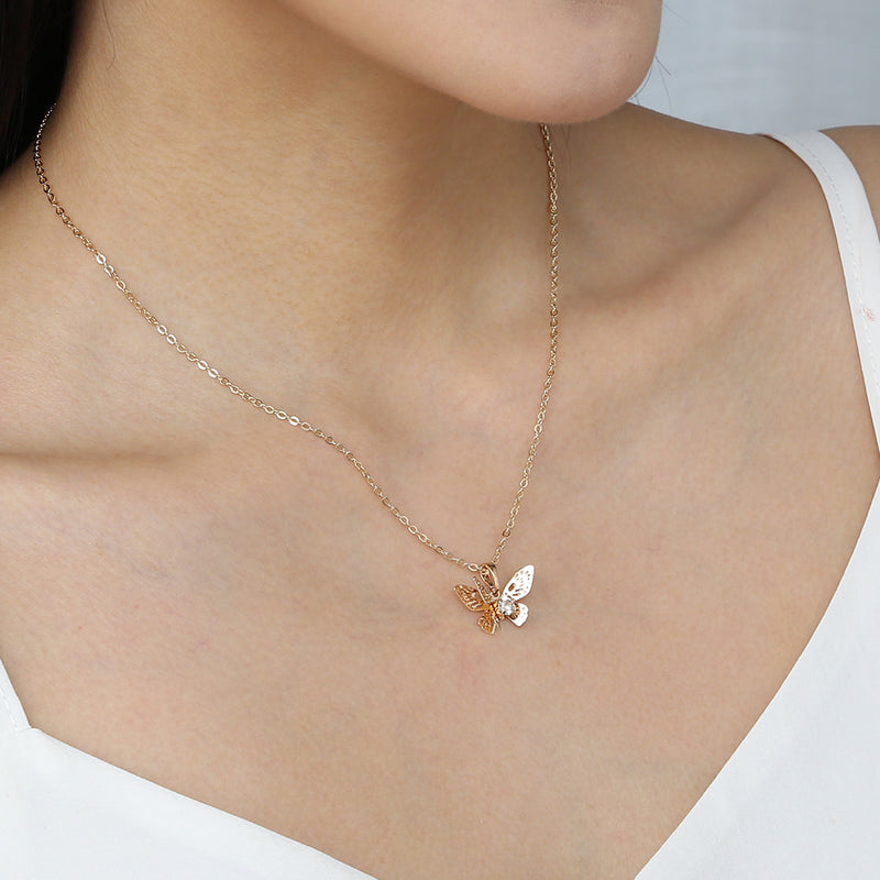 Butterfly Zircon Necklace