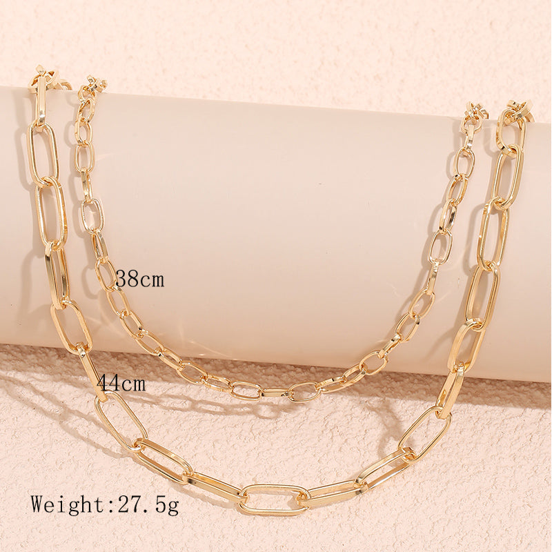 Simple And Fashionable Solid Color Metal Irregular Clavicle Chain