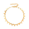 Geometric Triangle Retro Beach Chain Anklet