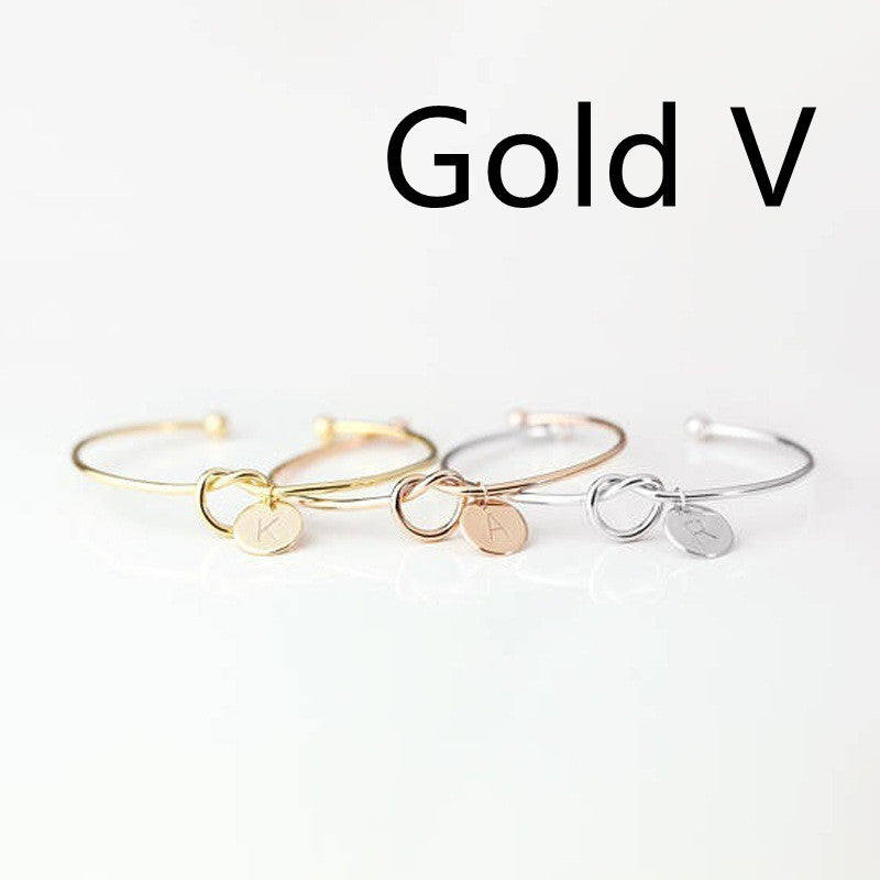 European And American Fashion Dead Knot Letter Bracelet
