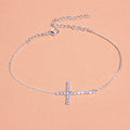 Retro Single Layer Cross Anklet