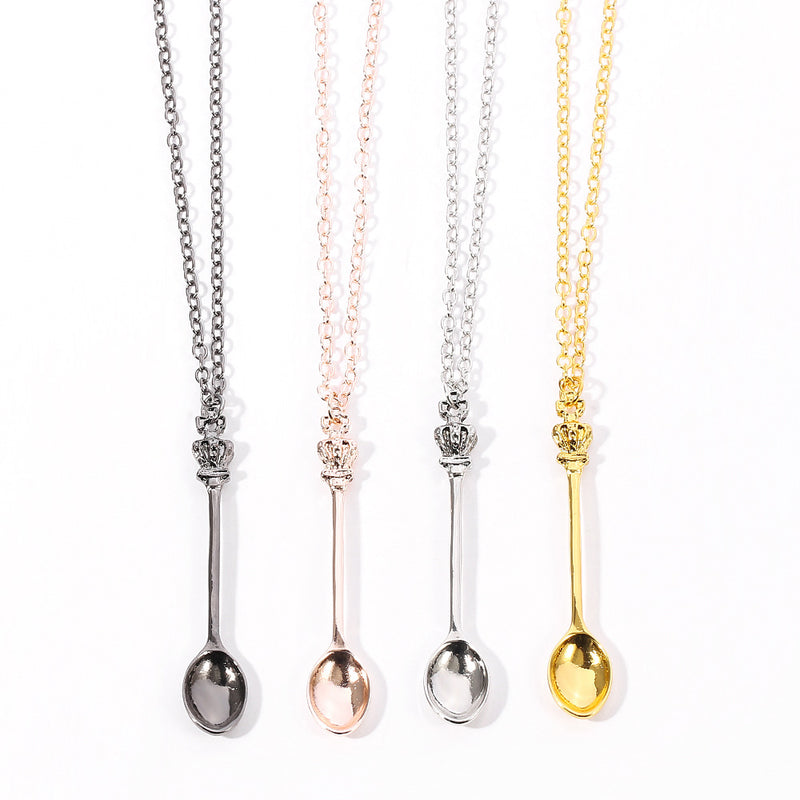 Pendant Classic Retro Spoon Necklace Simple