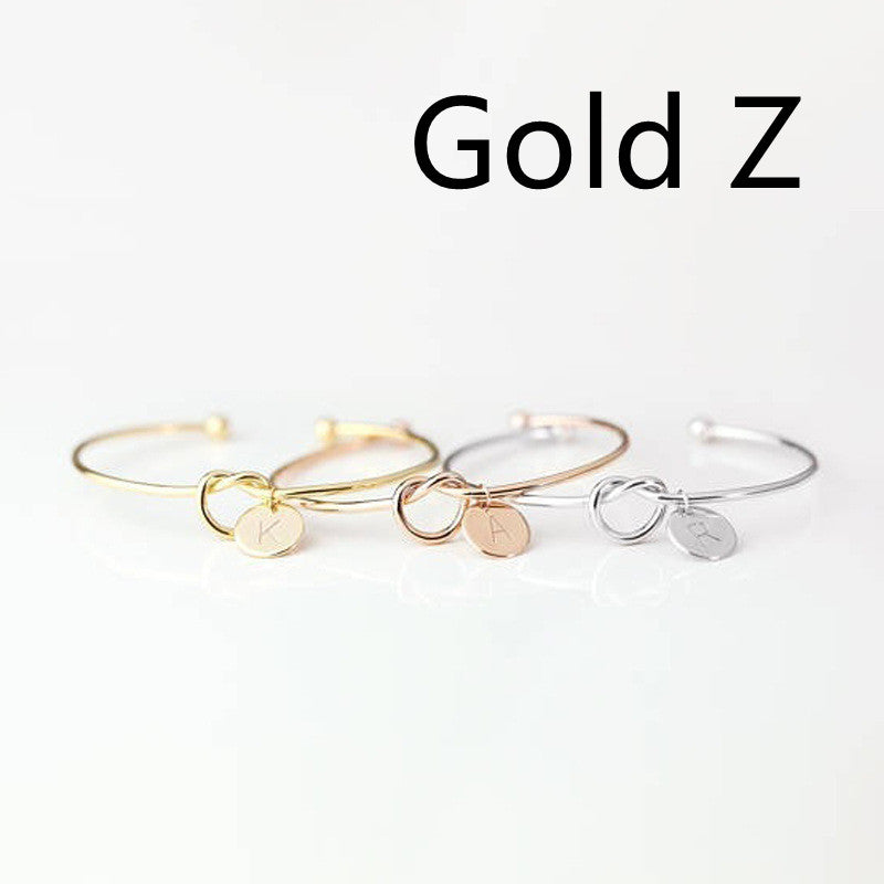 European And American Fashion Dead Knot Letter Bracelet