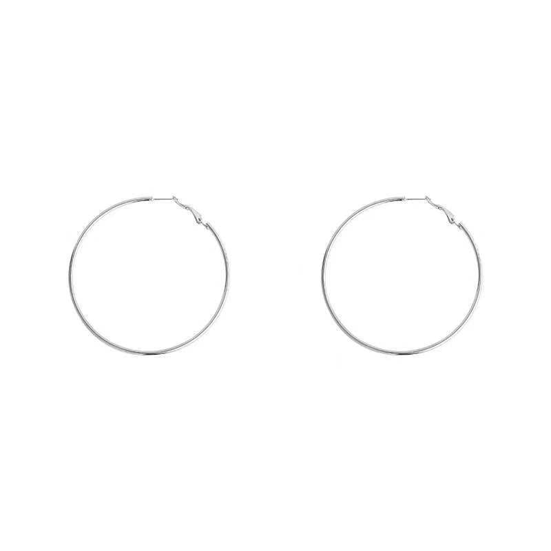 European And American Temperament Big Hoop Earrings Simple And Exaggerated Female Circle Earrings Eardrops European And American Ear Ring