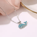 Clavicle Chain Blue Diamond Cartoon Marine Animal Pendant