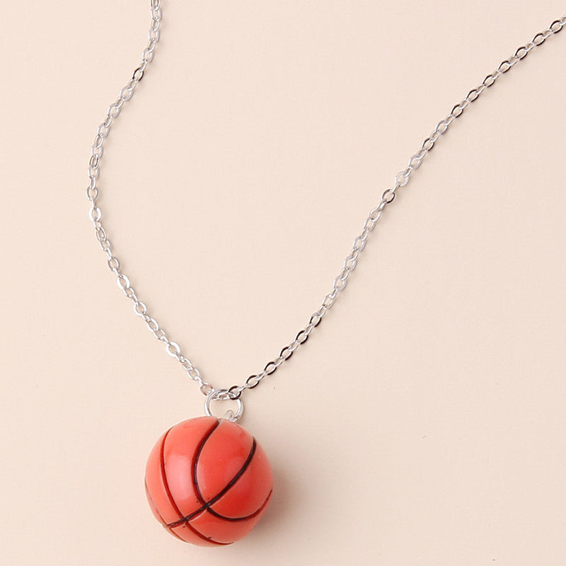 New Fashion Basketball Cute Simple Geometric Necklace