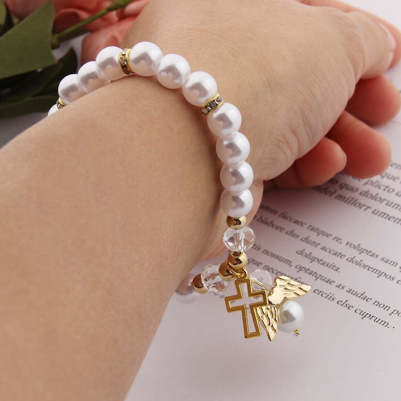 Hollowed-out Cross Angel Accessory Bracelet