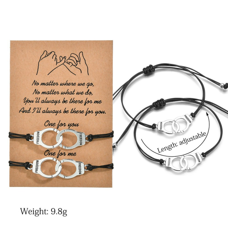 Couple Handcuffs Bracelets Friendship Card Bracelets Bracelets