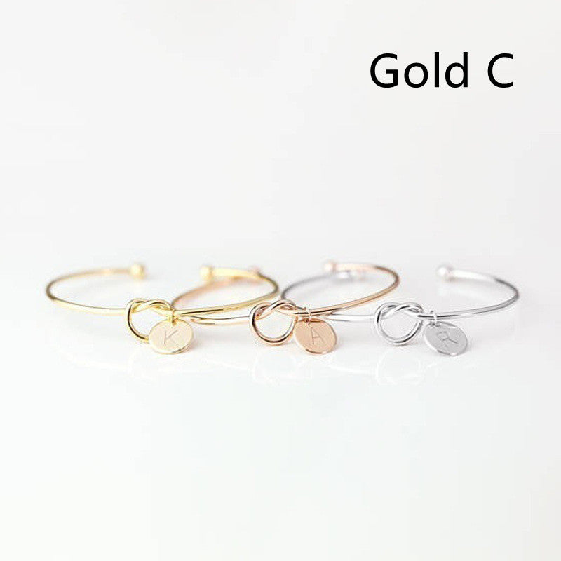 European And American Fashion Dead Knot Letter Bracelet