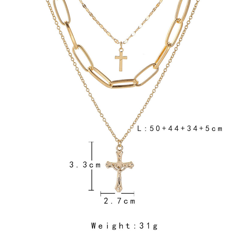 European And American Fashion Metal Cross Pendant