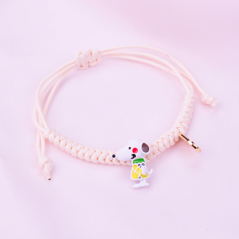 Simple Korean Style Ribbon Braided Bracelet