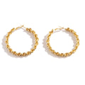 Retro Fashion Circle Geometric Big Earrings Simple Style