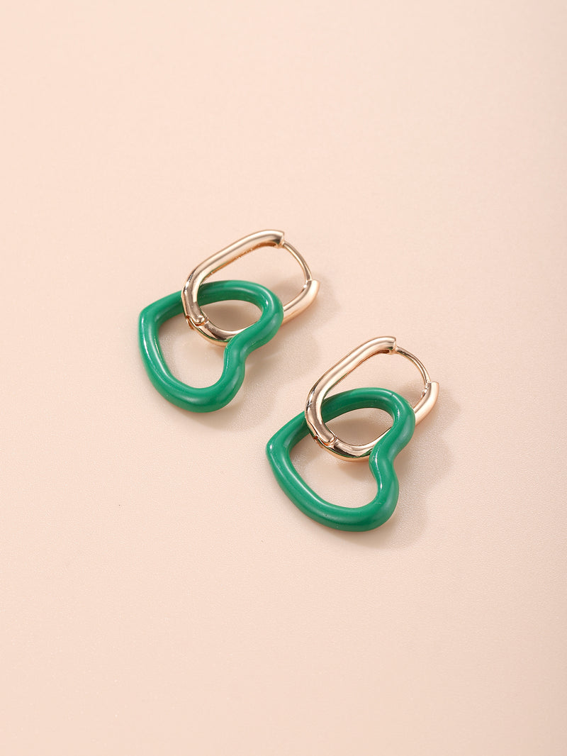 Fashionable Simple Metal Temperament Earrings