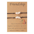 Women's Fashion Rainbow Drip Butterfly Shaped Hand Braided Bracelet