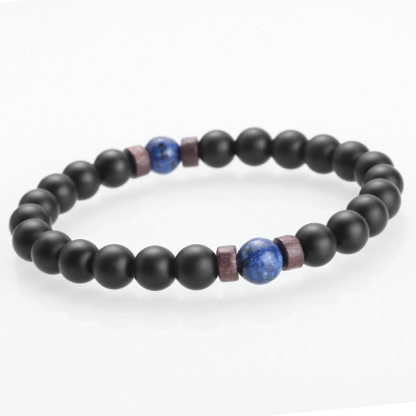 Fashion Men's Retro Volcanic Stone Yoga Bracelets