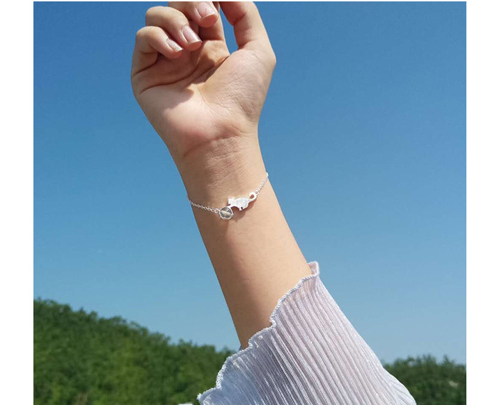 Female Korean Fashion Sweet  Strawberry Crystal Hand