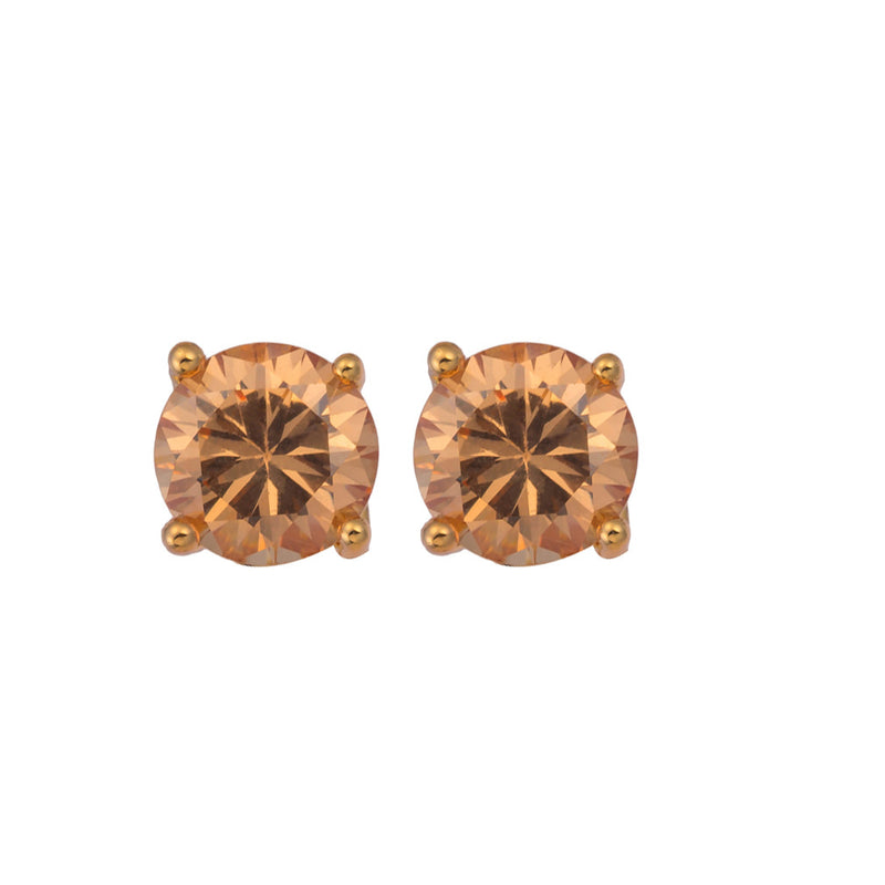 Color 5MM Super Flash AAA Zircon Earrings