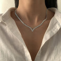 Accessories Retro Hip-hop Style Flat Snake Bone Chain Necklace