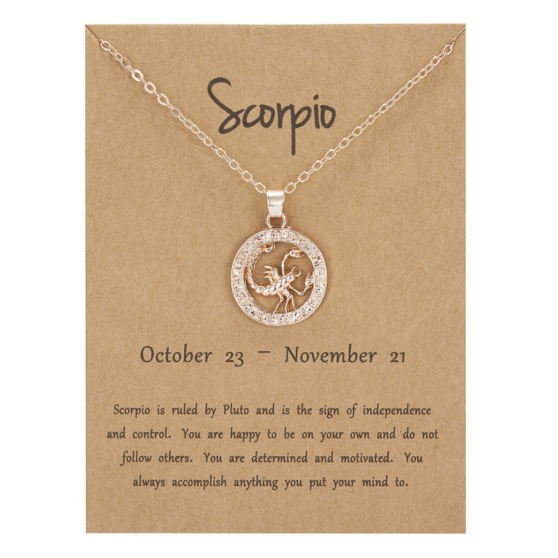 Rose Gold Round Cutout Animal Edition Twelve Constellation