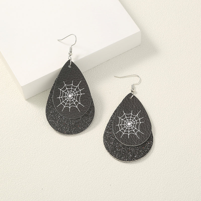 Simple Geometric Personality Halloween Earrings