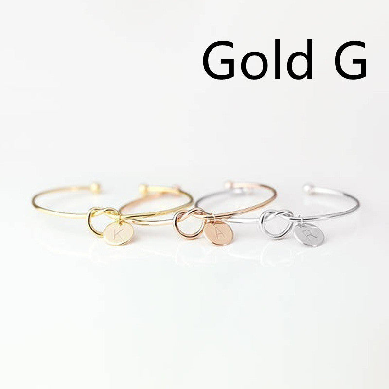 European And American Fashion Dead Knot Letter Bracelet