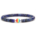 Men's Natural Imperial Stone Spacer Bracelet