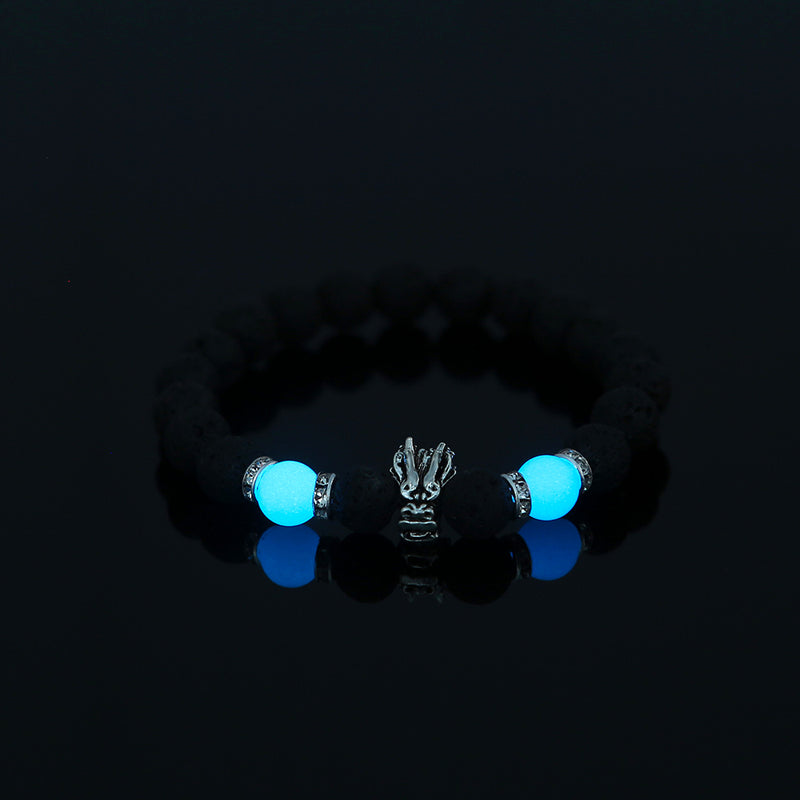 Volcanic Stone Luminous Bead Bracelet