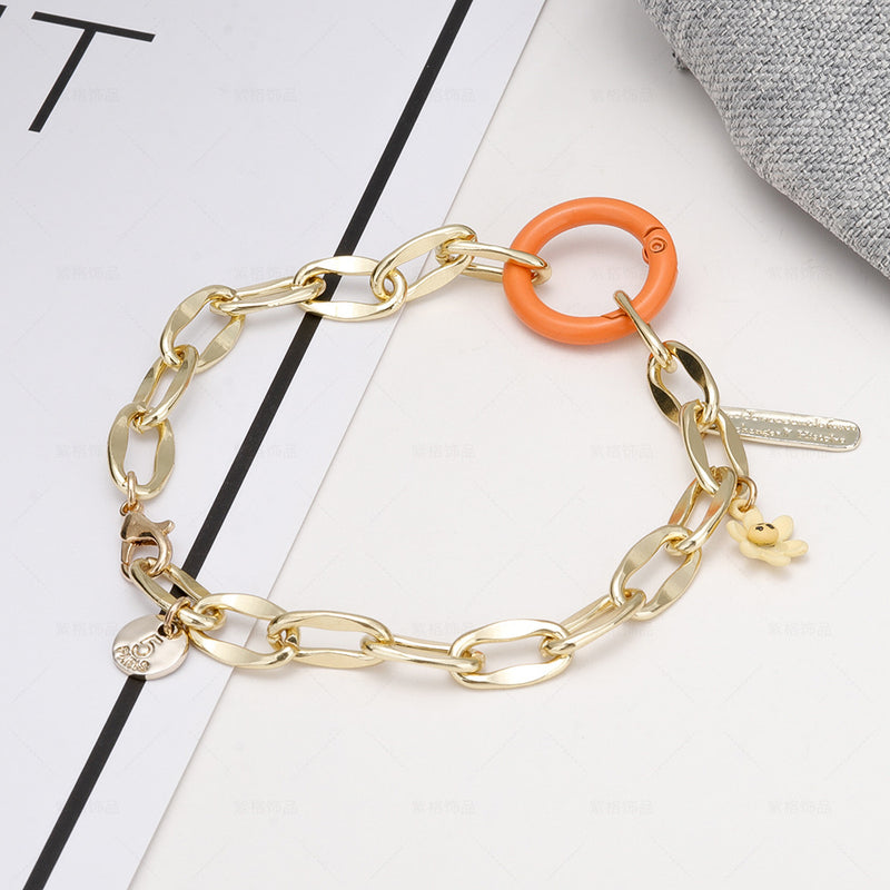 Alloy Bracelet Ins Niche Design National Tide Retro Couple Jewelry