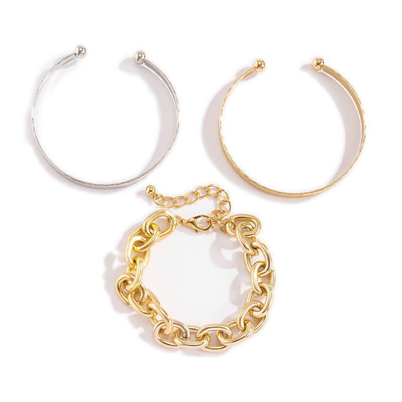 Retro Fashion Hollow Chain Bracelet Women