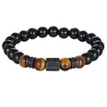 Hexagonal Copper Inlaid Zircon Elastic Bracelet